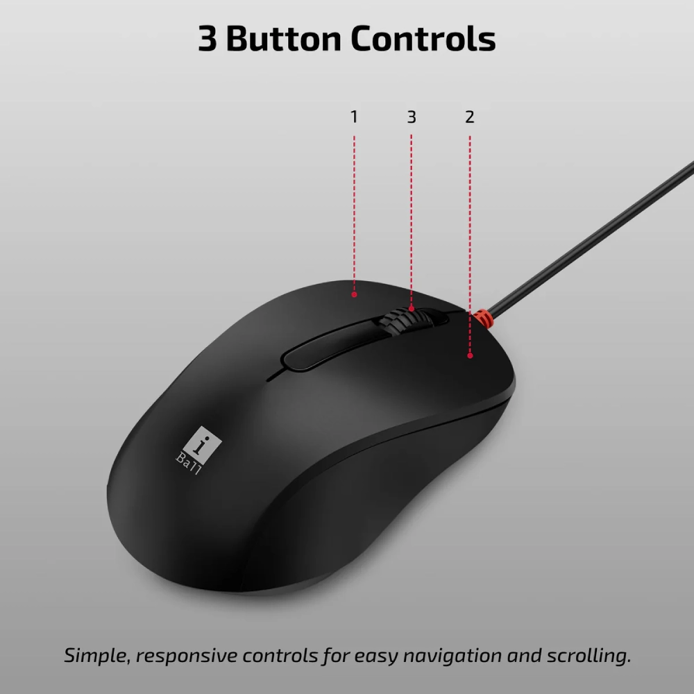 Iball USB Keyboard Mouse Combo ClickSet 220 view 3